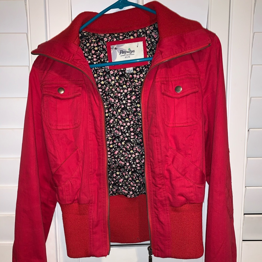 Red bomber jacket - Picture 2 of 2